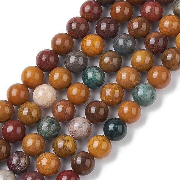PandaHall Natural Ocean Jasper Beads Strands, Round, 10~10.5mm, Hole: 1.2mm, about 38pcs/strand, 15.24~15.47 inch(38.7~39.3cm) Ocean Jasper...
PandaHall Natural Ocean Jasper Beads Strands, Round, 10~10.5mm, Hole: 1.2mm, about 38pcs/strand, 15.24~15.47 inch(38.7~39.3cm) Ocean Jasper...