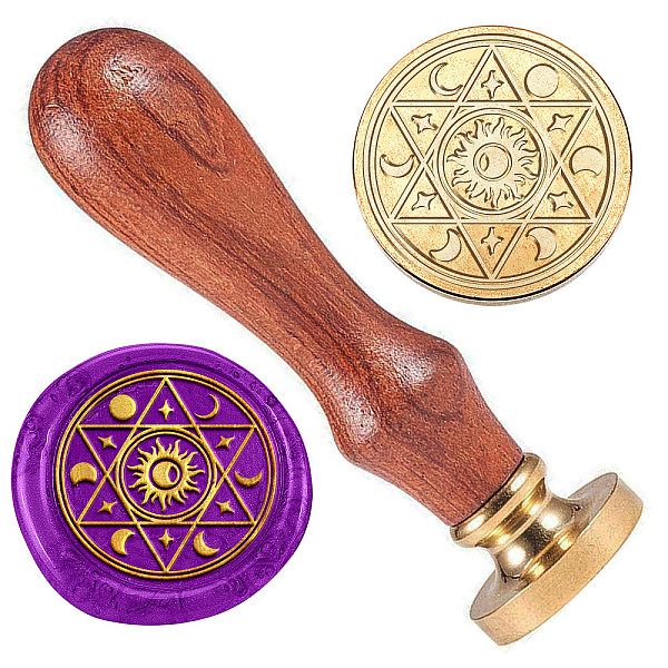 PandaHall Wax Seal Stamp Set, Golden Tone Brass Sealing Wax Stamp Head, with Wood Handle, for Envelopes Invitations, Sun, 83x22mm, Stamps..., Brown
PandaHall Wax Seal Stamp Set, Golden Tone Brass Sealing Wax Stamp Head, with Wood Handle, for Envelopes Invitations, Sun, 83x22mm, Stamps..., Brown