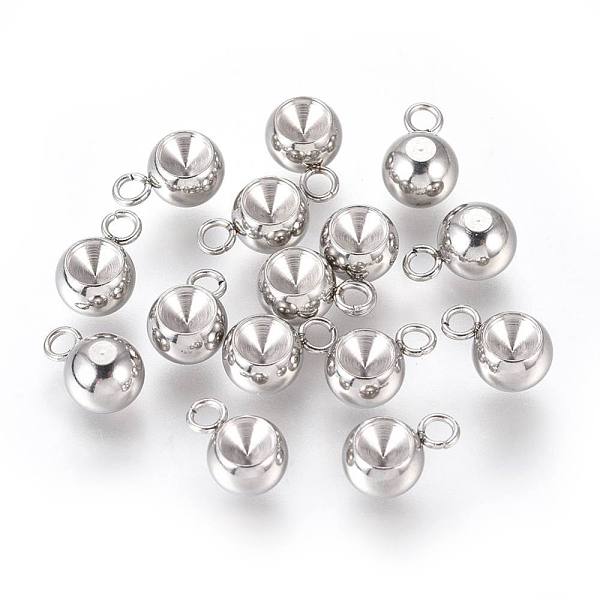 PandaHall 201 Stainless Steel Pendant Rhinestone Settings, Round, Stainless Steel Color, Fit For 4mm Rhinestone, 9x6x4.8mm, Hole: 1.6mm 201...
PandaHall 201 Stainless Steel Pendant Rhinestone Settings, Round, Stainless Steel Color, Fit For 4mm Rhinestone, 9x6x4.8mm, Hole: 1.6mm 201...