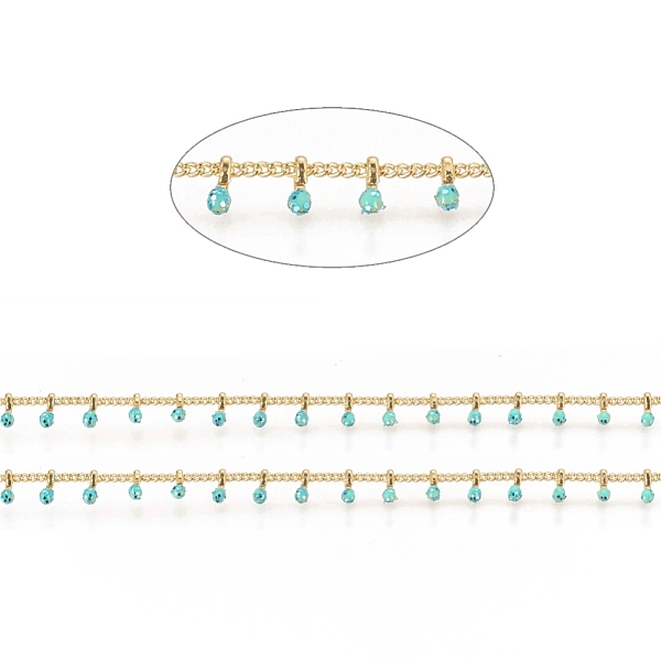 PandaHall Brass Handmade Beaded Chain, Curb Chains, with Enamel, Long-Lasting Plated, Real 18K Gold Plated Unwelded, with Spool, Turquoise..., Green
PandaHall Brass Handmade Beaded Chain, Curb Chains, with Enamel, Long-Lasting Plated, Real 18K Gold Plated Unwelded, with Spool, Turquoise..., Green