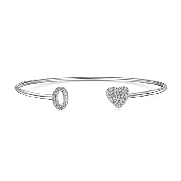 PandaHall Heart & Letter Rhodium Plated 925 Sterling Silver Micro Pave Cubic Zirconia Cuff Bangles for Women, Letter O, 0.2~0.8cm, Inner...
PandaHall Heart & Letter Rhodium Plated 925 Sterling Silver Micro Pave Cubic Zirconia Cuff Bangles for Women, Letter O, 0.2~0.8cm, Inner...