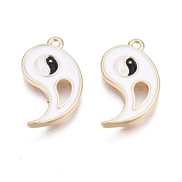 PandaHall Brass Enamel Pendants, Nickel Free, Golden, Magatama with Yin & Yang, White & Black, 17x10x1.5mm, Hole: 1.2mm Brass+Enamel Others...
PandaHall Brass Enamel Pendants, Nickel Free, Golden, Magatama with Yin & Yang, White & Black, 17x10x1.5mm, Hole: 1.2mm Brass+Enamel Others...