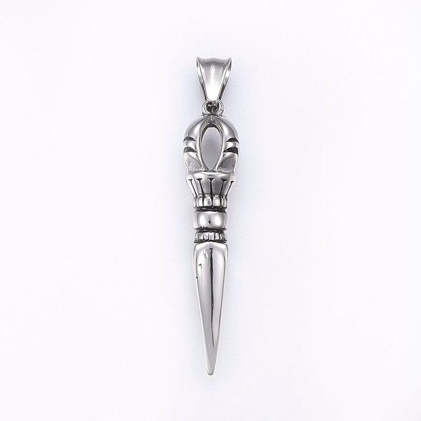 PandaHall 304 Stainless Steel Pendants, Dorje Vajra, Antique Silver, 48x12x12mm, Hole: 10x4mm 304 Stainless Steel
PandaHall 304 Stainless Steel Pendants, Dorje Vajra, Antique Silver, 48x12x12mm, Hole: 10x4mm 304 Stainless Steel
