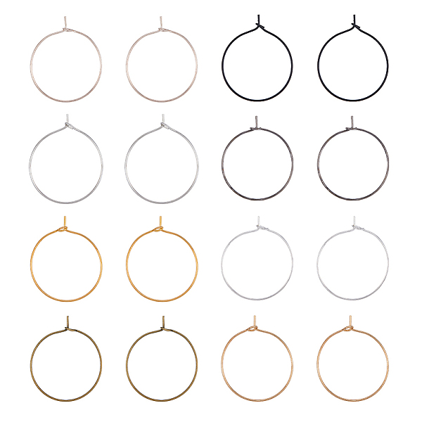 PandaHall SUPERFINDINGS 400Pcs 8 Colors Iron Hoop Earrings, Wine Glass Charm Rings, Mixed Color, 29.5x25x4mm, Pin: 0.7mm, 50Pcs/color Iron
PandaHall SUPERFINDINGS 400Pcs 8 Colors Iron Hoop Earrings, Wine Glass Charm Rings, Mixed Color, 29.5x25x4mm, Pin: 0.7mm, 50Pcs/color Iron