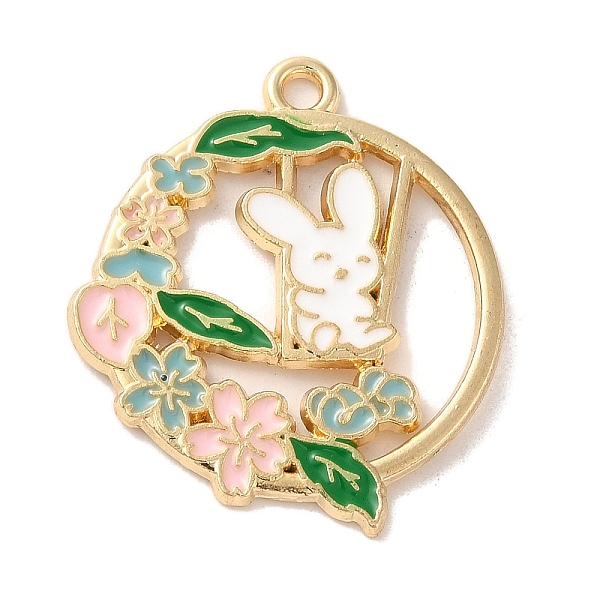 PandaHall Alloy Enamel Pendants, Golden, Flat Round with Rabbit Charm, Colorful, 30x26x1.5mm, Hole: 2mm Alloy+Enamel Flat Round Green
PandaHall Alloy Enamel Pendants, Golden, Flat Round with Rabbit Charm, Colorful, 30x26x1.5mm, Hole: 2mm Alloy+Enamel Flat Round Green