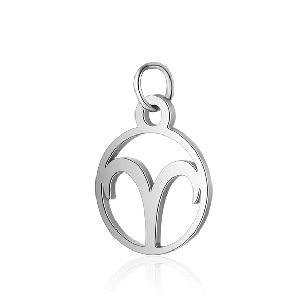 PandaHall 304 Stainless Steel Charms, with Jump Rings, Polished, Flat Round with Constellation, Aries, 13x11x1mm, Hole: 2.5mm 304 Stainless...
PandaHall 304 Stainless Steel Charms, with Jump Rings, Polished, Flat Round with Constellation, Aries, 13x11x1mm, Hole: 2.5mm 304 Stainless...