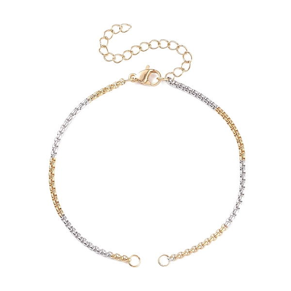 PandaHall 304 Stainless Steel Box Chains Bracelet Making, with 304 Stainless Steel Jump Rings and Lobster Claw Clasp, Golden & Stainless...
PandaHall 304 Stainless Steel Box Chains Bracelet Making, with 304 Stainless Steel Jump Rings and Lobster Claw Clasp, Golden & Stainless...
