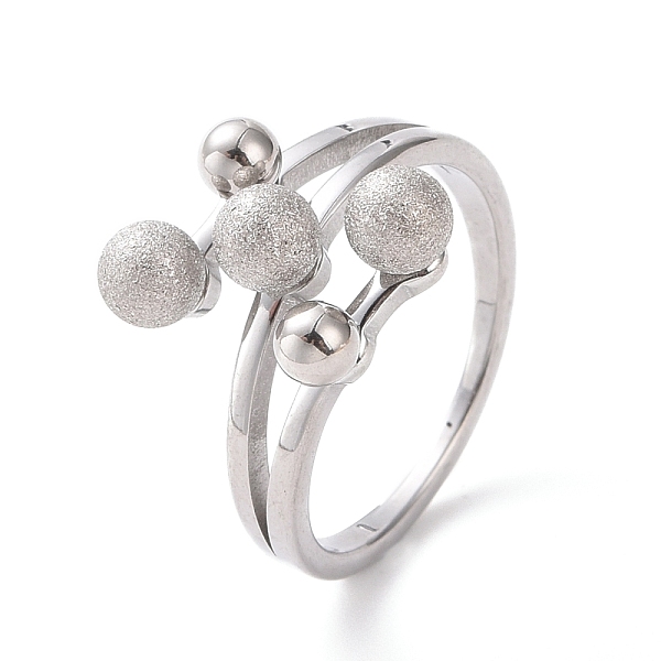 PandaHall 304 Stainless Steel Round Ball Finger Ring for Women, Stainless Steel Color, US Size 7(17.3mm) 304 Stainless Steel
PandaHall 304 Stainless Steel Round Ball Finger Ring for Women, Stainless Steel Color, US Size 7(17.3mm) 304 Stainless Steel