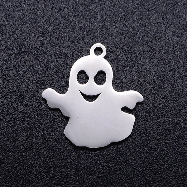 PandaHall 201 Stainless Steel Pendants, Ghost, Halloween, Stainless Steel Color, 18x17x1mm, Hole: 1.5mm 201 Stainless Steel Ghost
PandaHall 201 Stainless Steel Pendants, Ghost, Halloween, Stainless Steel Color, 18x17x1mm, Hole: 1.5mm 201 Stainless Steel Ghost
