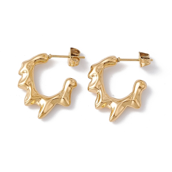 PandaHall Ion Plating(IP) 304 Stainless Steel Melting Dripping Stud Earrings, Half Hoop Earrings for Women, Golden, 21x18.5x3.5mm, Pin...
PandaHall Ion Plating(IP) 304 Stainless Steel Melting Dripping Stud Earrings, Half Hoop Earrings for Women, Golden, 21x18.5x3.5mm, Pin...