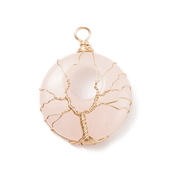 PandaHall Natural Rose Quartz Pendants, with Eco-Friendly Copper Wire Wrapped, Donut/Pi Disc, Real 18K Gold Plated, 37.5x28x9mm, Hole: 4mm...
PandaHall Natural Rose Quartz Pendants, with Eco-Friendly Copper Wire Wrapped, Donut/Pi Disc, Real 18K Gold Plated, 37.5x28x9mm, Hole: 4mm...