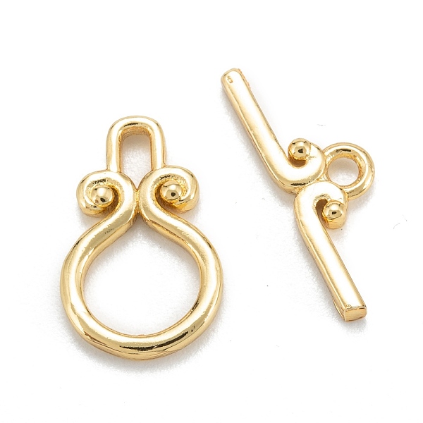 PandaHall Brass Toggle Clasps, Long-Lasting Plated, Ring, Real 18K Gold Plated, Ring: 15.5x10x2mm, Hole: 1.8mm, Bar: 6x18x1.5mm, Hole: 1.8mm...
PandaHall Brass Toggle Clasps, Long-Lasting Plated, Ring, Real 18K Gold Plated, Ring: 15.5x10x2mm, Hole: 1.8mm, Bar: 6x18x1.5mm, Hole: 1.8mm...