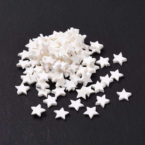 PandaHall Handmade Polymer Clay Cabochons, Star, White, 5x5x1mm Polymer Clay Star White
PandaHall Handmade Polymer Clay Cabochons, Star, White, 5x5x1mm Polymer Clay Star White