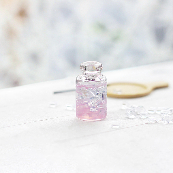 PandaHall Miniature Glass Jars, Micro Dollhouse Ornaments, Simulation Prop Decorations, Pearl Pink, 13x24mm Glass Bottle
PandaHall Miniature Glass Jars, Micro Dollhouse Ornaments, Simulation Prop Decorations, Pearl Pink, 13x24mm Glass Bottle
