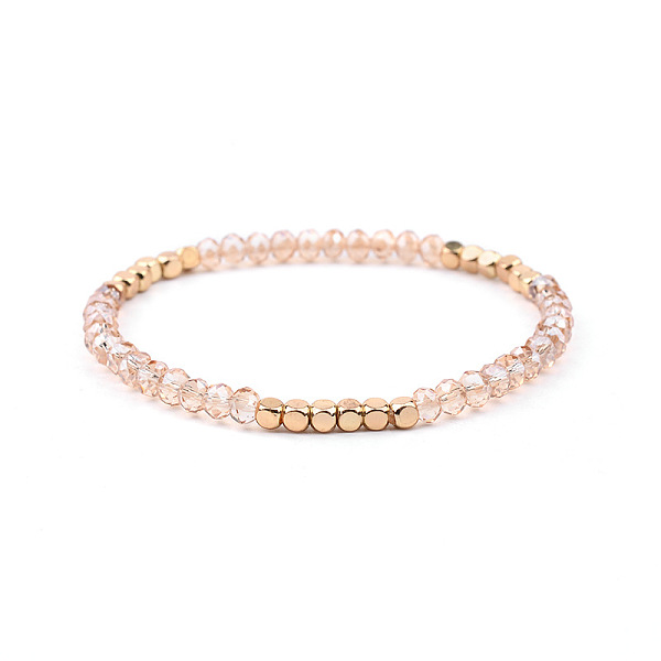 PandaHall Gold-tone Miyuki Elastic Crystal Beaded Bracelet with Acrylic Tube Beads Other
PandaHall Gold-tone Miyuki Elastic Crystal Beaded Bracelet with Acrylic Tube Beads Other