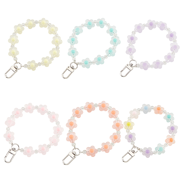 PandaHall WADORN 6pcs 6 colors Candy Color Flower Beaded Bracelet Resin Pendant Decorations, with Alloy Clasp Charm, for Keychain, Purse..., Multicolor
PandaHall WADORN 6pcs 6 colors Candy Color Flower Beaded Bracelet Resin Pendant Decorations, with Alloy Clasp Charm, for Keychain, Purse..., Multicolor