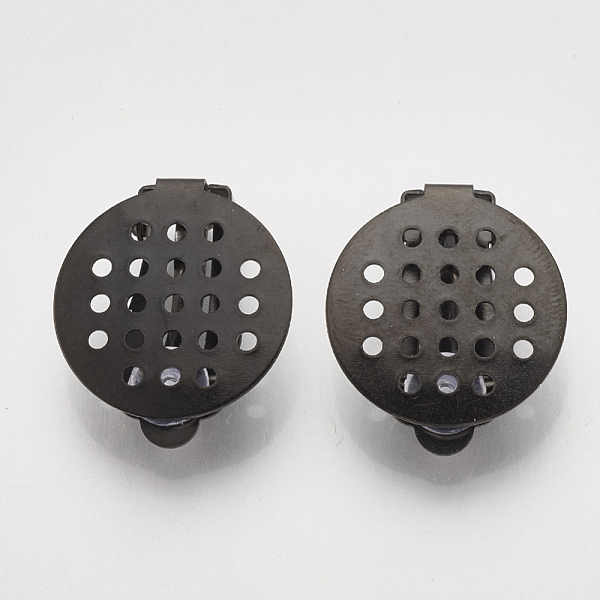 PandaHall Electrophoresis 304 Stainless Steel Clip-on Earring Findings, with Round Flat Pad and Rubber, Flat Round, Black, 22x15x8mm 304...
PandaHall Electrophoresis 304 Stainless Steel Clip-on Earring Findings, with Round Flat Pad and Rubber, Flat Round, Black, 22x15x8mm 304...