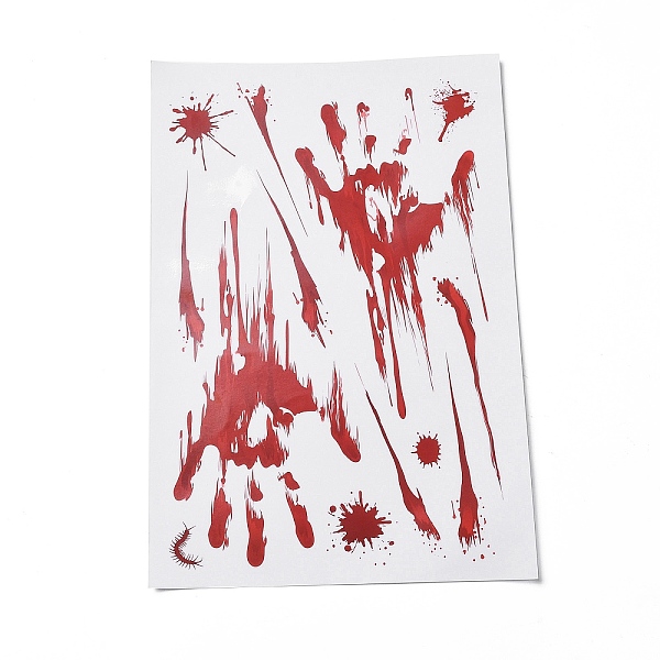 PandaHall Halloween Theme PVC Static Stickers, Waterproof Horrible Static Cling Decals for Window Decoration, Palm Pattern, 296x199x0.2mm..., Red
PandaHall Halloween Theme PVC Static Stickers, Waterproof Horrible Static Cling Decals for Window Decoration, Palm Pattern, 296x199x0.2mm..., Red