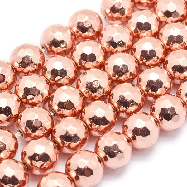 PandaHall Electroplate Non-magnetic Synthetic Hematite Beads Strands, Grade AAA, Long-Lasting Plated, Faceted, Round, Rose Gold Plated, 6mm...
PandaHall Electroplate Non-magnetic Synthetic Hematite Beads Strands, Grade AAA, Long-Lasting Plated, Faceted, Round, Rose Gold Plated, 6mm...