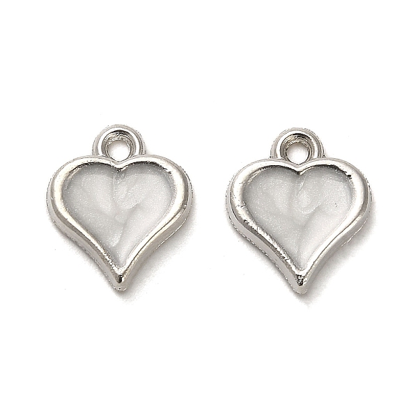 PandaHall Alloy Enamel Charm, Heart Charm, Platinum, 12.5x10.5x2mm, Hole: 1.5mm Alloy+Enamel Heart Gray
PandaHall Alloy Enamel Charm, Heart Charm, Platinum, 12.5x10.5x2mm, Hole: 1.5mm Alloy+Enamel Heart Gray