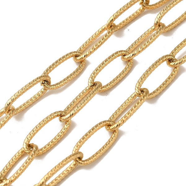 PandaHall Ion Plating(IP) 304 Stainless Steel Oval Link Chains, Unwelded, with Spool, Real 18K Gold Plated, 16.5x7.5x1.5mm, 10m/roll 304...
PandaHall Ion Plating(IP) 304 Stainless Steel Oval Link Chains, Unwelded, with Spool, Real 18K Gold Plated, 16.5x7.5x1.5mm, 10m/roll 304...