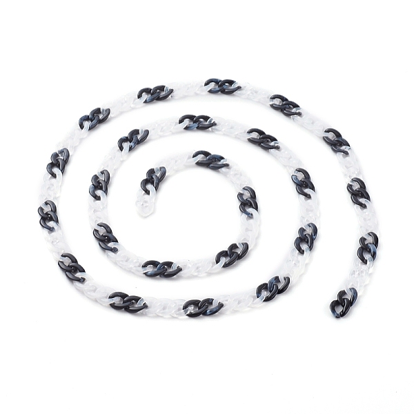 PandaHall Handmade Acrylic Curb Chains, Twisted Chain, Black, 13.5x10x3mm, 3.28 Feet(1m)/strand Acrylic Black
PandaHall Handmade Acrylic Curb Chains, Twisted Chain, Black, 13.5x10x3mm, 3.28 Feet(1m)/strand Acrylic Black
