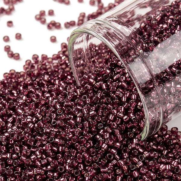PandaHall TOHO Round Seed Beads, Japanese Seed Beads, (2113) Silver Lined Milky Pomegranate, 15/0, 1.5mm, Hole: 0.7mm, about 3000pcs/10g..., Purple
PandaHall TOHO Round Seed Beads, Japanese Seed Beads, (2113) Silver Lined Milky Pomegranate, 15/0, 1.5mm, Hole: 0.7mm, about 3000pcs/10g..., Purple