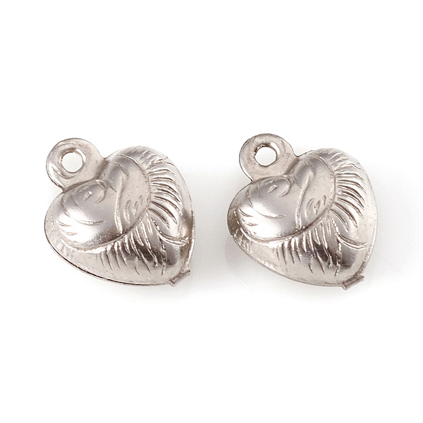 PandaHall 316 Surgical Stainless Steel Pendants, Puffed Heart, Textured, Stainless Steel Color, 9x7x4mm, Hole: 0.8mm 316 Surgical Stainless...
PandaHall 316 Surgical Stainless Steel Pendants, Puffed Heart, Textured, Stainless Steel Color, 9x7x4mm, Hole: 0.8mm 316 Surgical Stainless...
