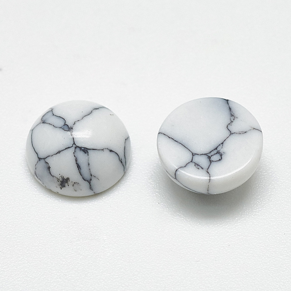 PandaHall Synthetic Turquoise Cabochons, Half Round/Dome, White, 4x2mm Synthetic Turquoise Half Round White
PandaHall Synthetic Turquoise Cabochons, Half Round/Dome, White, 4x2mm Synthetic Turquoise Half Round White
