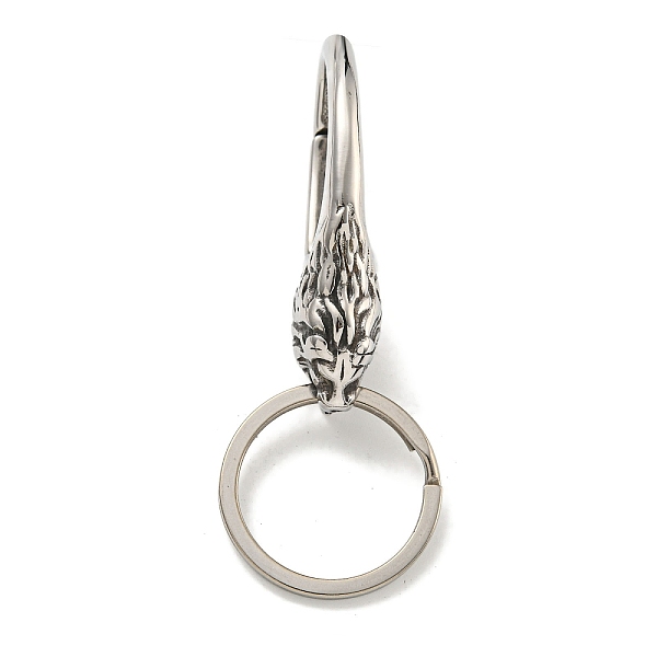 PandaHall Tibetan Style 316 Surgical Stainless Steel Fittings with 304 Stainless Steel Key Ring, Dragon, Antique Silver, 74mm 316 Surgical...
PandaHall Tibetan Style 316 Surgical Stainless Steel Fittings with 304 Stainless Steel Key Ring, Dragon, Antique Silver, 74mm 316 Surgical...
