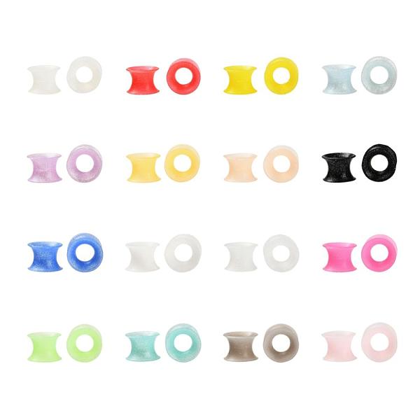 PandaHall 32Pcs 16 Colors Silicone Glitter Thin Ear Gauges Flesh Tunnels Plugs, Ring, Mixed Color, 8mm, Hole: 7.4mm, 2pcs/color Silicone..., Multicolor
PandaHall 32Pcs 16 Colors Silicone Glitter Thin Ear Gauges Flesh Tunnels Plugs, Ring, Mixed Color, 8mm, Hole: 7.4mm, 2pcs/color Silicone..., Multicolor