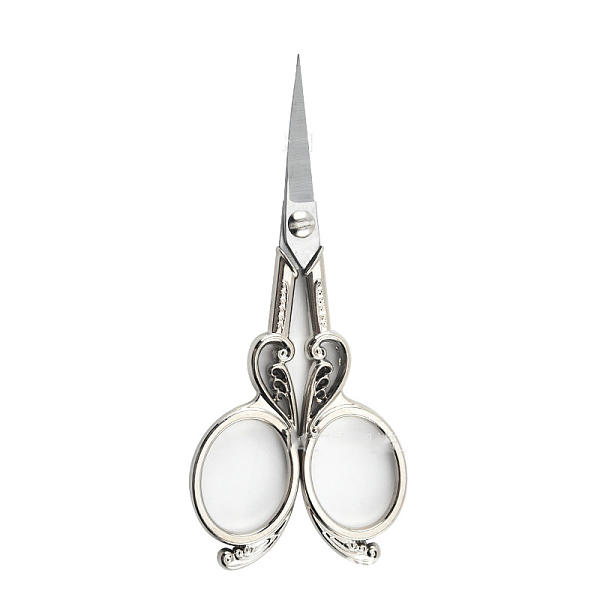 PandaHall Stainless Steel Scissors, Alloy Handle, Embroidery Scissors, Sewing Scissors, Silver, 115x48mm Stainless Steel
PandaHall Stainless Steel Scissors, Alloy Handle, Embroidery Scissors, Sewing Scissors, Silver, 115x48mm Stainless Steel