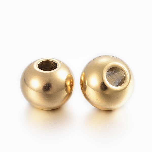 PandaHall Ion Plating(IP) 304 Stainless Steel Beads, Round, Golden, 8x6.5mm, Hole: 3mm 304 Stainless Steel Round
PandaHall Ion Plating(IP) 304 Stainless Steel Beads, Round, Golden, 8x6.5mm, Hole: 3mm 304 Stainless Steel Round