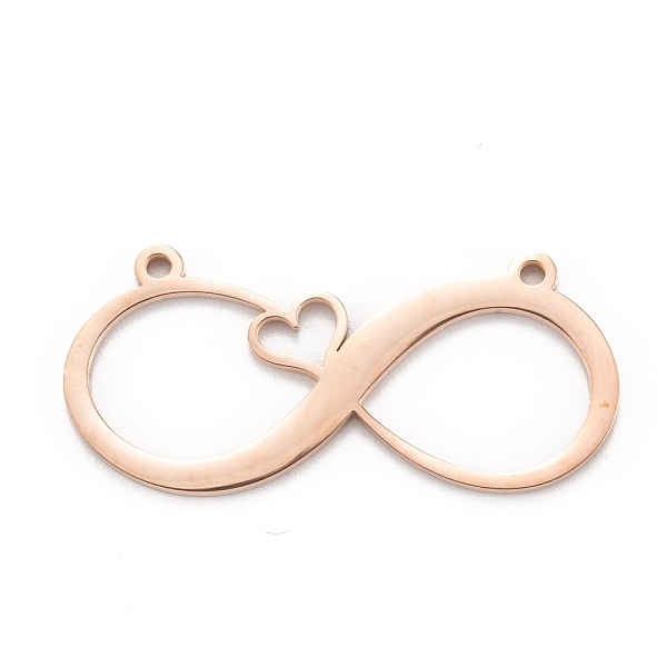 PandaHall 304 Stainless Steel Pendants, Laser Cut, Infinity with Heart, Rose Gold, 17x37x1.4mm, Hole: 1.6mm 304 Stainless Steel Infinity
PandaHall 304 Stainless Steel Pendants, Laser Cut, Infinity with Heart, Rose Gold, 17x37x1.4mm, Hole: 1.6mm 304 Stainless Steel Infinity