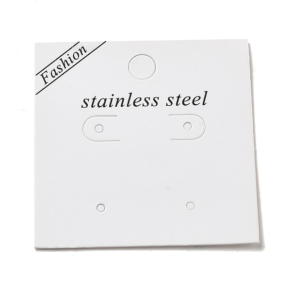 PandaHall Paper Display Card with Word Stainless Steel, Used For Earrings, Square, White, 5.5x5.5x0.05cm Paper Square White
PandaHall Paper Display Card with Word Stainless Steel, Used For Earrings, Square, White, 5.5x5.5x0.05cm Paper Square White