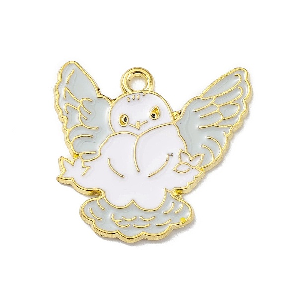 PandaHall Alloy Enamel Pendants, Golden, Bird Charm, White, 22.5x24x1.3mm, Hole: 1.8mm Alloy+Enamel Owl White
PandaHall Alloy Enamel Pendants, Golden, Bird Charm, White, 22.5x24x1.3mm, Hole: 1.8mm Alloy+Enamel Owl White