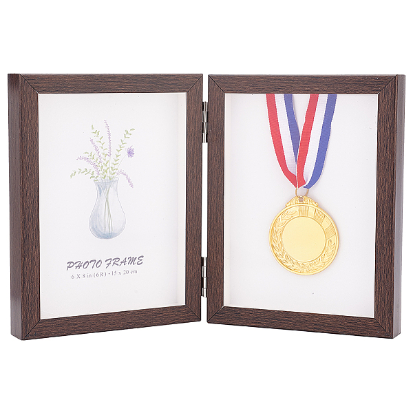 PandaHall Double Plastic Vertical Hinged Photo Frames, Folding Tabletop Display Photo Frame, Rectangle, Coconut Brown, 29x345x220mm, Inner...
PandaHall Double Plastic Vertical Hinged Photo Frames, Folding Tabletop Display Photo Frame, Rectangle, Coconut Brown, 29x345x220mm, Inner...