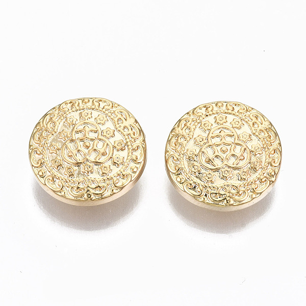 PandaHall Brass Shank Buttons, Nickel Free, Flat Round, Real 18K Gold Plated, 17x6mm, Hole: 2mm Brass Flat Round
PandaHall Brass Shank Buttons, Nickel Free, Flat Round, Real 18K Gold Plated, 17x6mm, Hole: 2mm Brass Flat Round