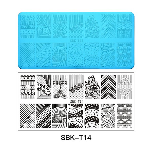 PandaHall Stainless Steel Nail Art Stamping Plates, Nail Image Templates, Rectangle, Geometric Pattern, 120x60x0.5mm Stainless Steel Others
PandaHall Stainless Steel Nail Art Stamping Plates, Nail Image Templates, Rectangle, Geometric Pattern, 120x60x0.5mm Stainless Steel Others