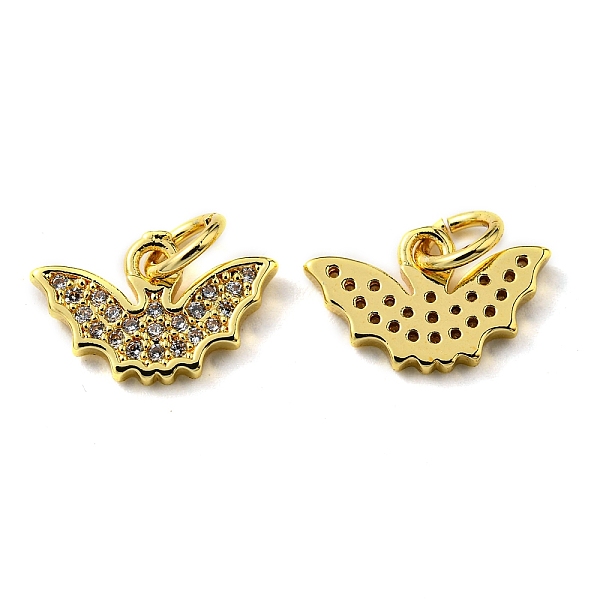 PandaHall Rack Plating Brass Micro Pave Cubic Zirconia Charms, with Jump Ring, Bat, Real 18K Gold Plated, 8.5x13x1.5mm, Hole: 3.2mm..., Clear
PandaHall Rack Plating Brass Micro Pave Cubic Zirconia Charms, with Jump Ring, Bat, Real 18K Gold Plated, 8.5x13x1.5mm, Hole: 3.2mm..., Clear