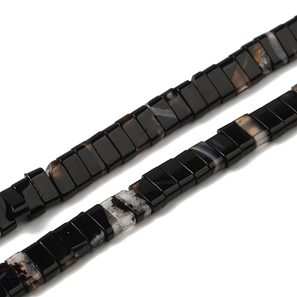 PandaHall Natural Black Banded Agate/Striped Agate Beads Strands, 2-Hole, Rectangle, 2.5~3x5x2.5mm, Hole: 0.8mm, about 138~140pcs/strand...
PandaHall Natural Black Banded Agate/Striped Agate Beads Strands, 2-Hole, Rectangle, 2.5~3x5x2.5mm, Hole: 0.8mm, about 138~140pcs/strand...