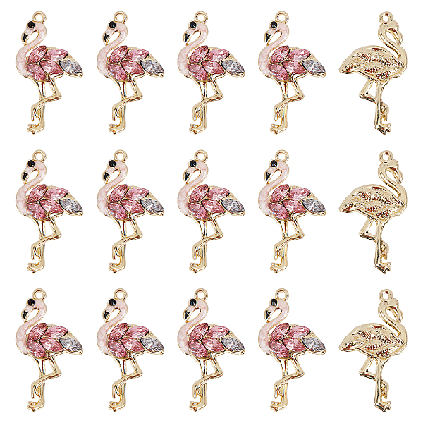 PandaHall SUNNYCLUE Alloy Enamel Pendants, with Rhinestone, Light Gold, Flamingo, Lavender Blush, 30x16x4mm, Hole: 1.4mm, 20pcs/box Alloy...
PandaHall SUNNYCLUE Alloy Enamel Pendants, with Rhinestone, Light Gold, Flamingo, Lavender Blush, 30x16x4mm, Hole: 1.4mm, 20pcs/box Alloy...