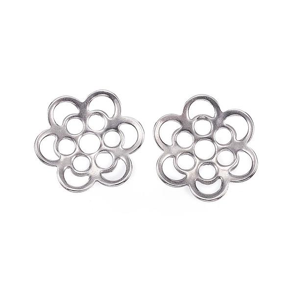PandaHall 304 Stainless Steel Bead Caps, Flower, 6-Petal, Stainless Steel Color, 14x13x1mm, Hole: 2.5mm 304 Stainless Steel
PandaHall 304 Stainless Steel Bead Caps, Flower, 6-Petal, Stainless Steel Color, 14x13x1mm, Hole: 2.5mm 304 Stainless Steel