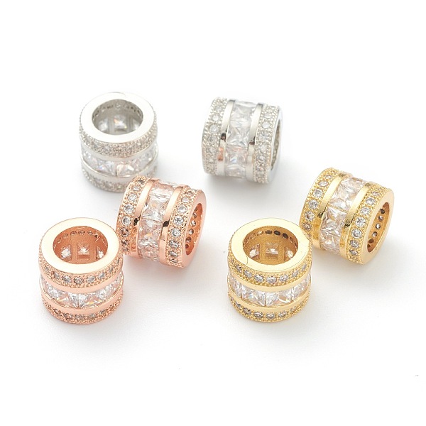 PandaHall Brass Clear Cubic Zirconia European Style Beads, Large Hole Beads, Long-Lasting Plated, Tube, Mixed Color, 10.5x9mm, Hole: 6.5mm...
PandaHall Brass Clear Cubic Zirconia European Style Beads, Large Hole Beads, Long-Lasting Plated, Tube, Mixed Color, 10.5x9mm, Hole: 6.5mm...