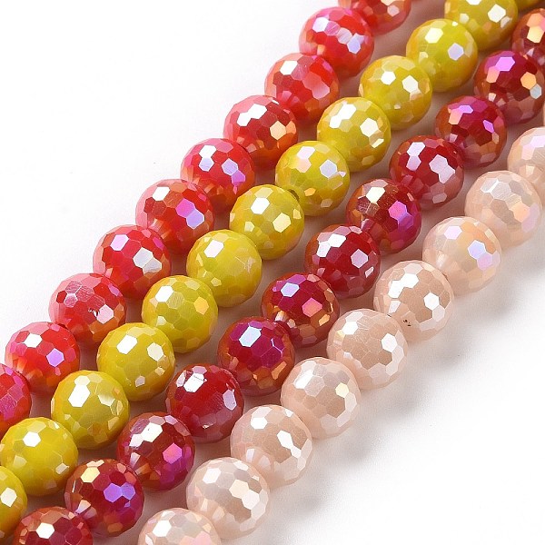 PandaHall Electroplate Glass Beads Strands, AB Color Plated, Faceted(96 Facets), Round, Mixed Color, 7~8mm, Hole: 1.2~1.5mm, about..., Multicolor
PandaHall Electroplate Glass Beads Strands, AB Color Plated, Faceted(96 Facets), Round, Mixed Color, 7~8mm, Hole: 1.2~1.5mm, about..., Multicolor