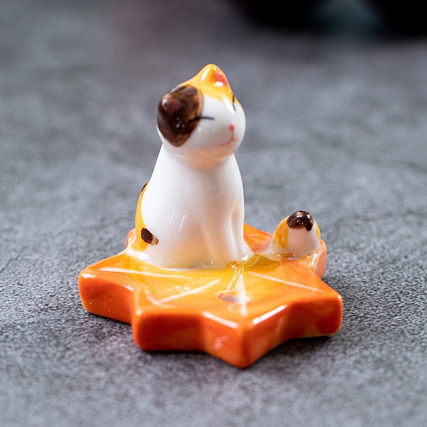 PandaHall Porcelain Incense Burners, Cat on the Maple Leaf Incense Holders, Home Office Teahouse Zen Buddhist Supplies, Orange, 40x42x37mm...
PandaHall Porcelain Incense Burners, Cat on the Maple Leaf Incense Holders, Home Office Teahouse Zen Buddhist Supplies, Orange, 40x42x37mm...