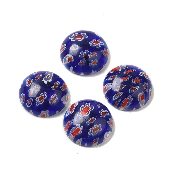 PandaHall Handmade Millefiori Glass Cabochons, Half Round, Medium Blue, 16x6.5mm Millefiori Lampwork Half Round
PandaHall Handmade Millefiori Glass Cabochons, Half Round, Medium Blue, 16x6.5mm Millefiori Lampwork Half Round