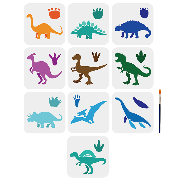 PandaHall MAYJOYDIY 10pcs Dinosaurs Stencils Animal Dinosaurs Painting Templates Tyrannosaurus Rex Pterosaurus Stegosaurus Footprints...
PandaHall MAYJOYDIY 10pcs Dinosaurs Stencils Animal Dinosaurs Painting Templates Tyrannosaurus Rex Pterosaurus Stegosaurus Footprints...