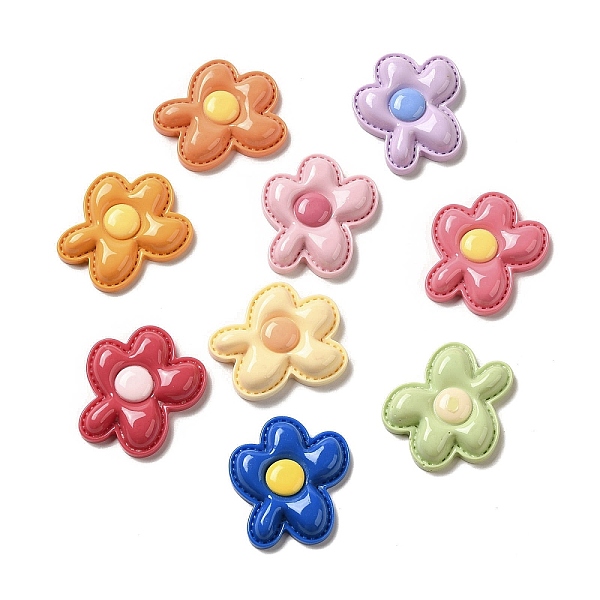 PandaHall Opaque Resin Decoden Cabochons, 5-Petal Flower, Mixed Color, 31.5x36x6.4mm Resin Flower Multicolor
PandaHall Opaque Resin Decoden Cabochons, 5-Petal Flower, Mixed Color, 31.5x36x6.4mm Resin Flower Multicolor