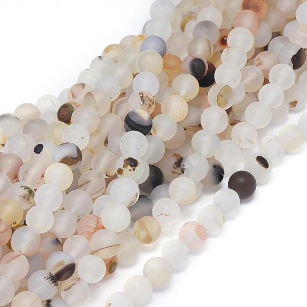 PandaHall Natural Dendritic Agate Beads Strands, Frosted, Round, 8~8.5mm, Hole: 0.7mm, about 48 pcs/Strand, 15.35 inch(39 cm) Dendritic... 
PandaHall Natural Dendritic Agate Beads Strands, Frosted, Round, 8~8.5mm, Hole: 0.7mm, about 48 pcs/Strand, 15.35 inch(39 cm) Dendritic...